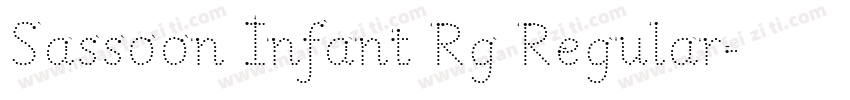 Sassoon Infant Rg Regular字体转换